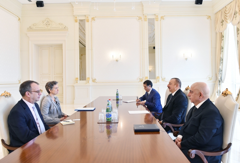 الرئيس إلهام علييف يلتقي رئيسة مكتب المؤسسات الديمقراطية وحقوق الإنسان لمنظمة الأمن والتعاون في أوروبا