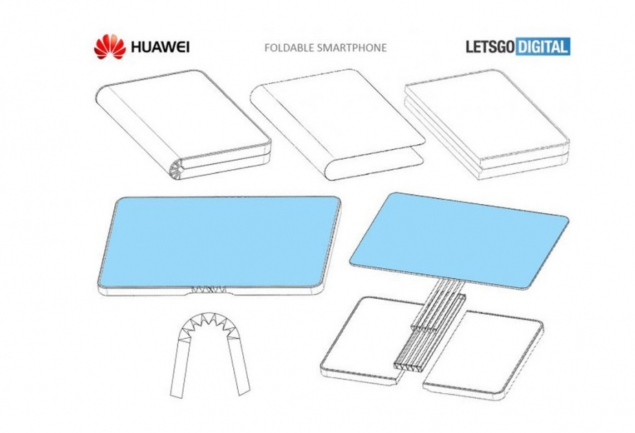 Huawei запатентовала сгибаемый смартфон-«книжку»