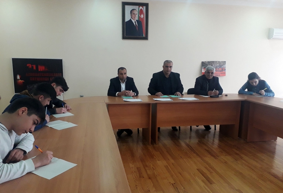 Azərbaycanlıların Soyqırımı Gününə həsr olunmuş inşa-yazı müsabiqəsinin qalibləri mükafatlandırılıb