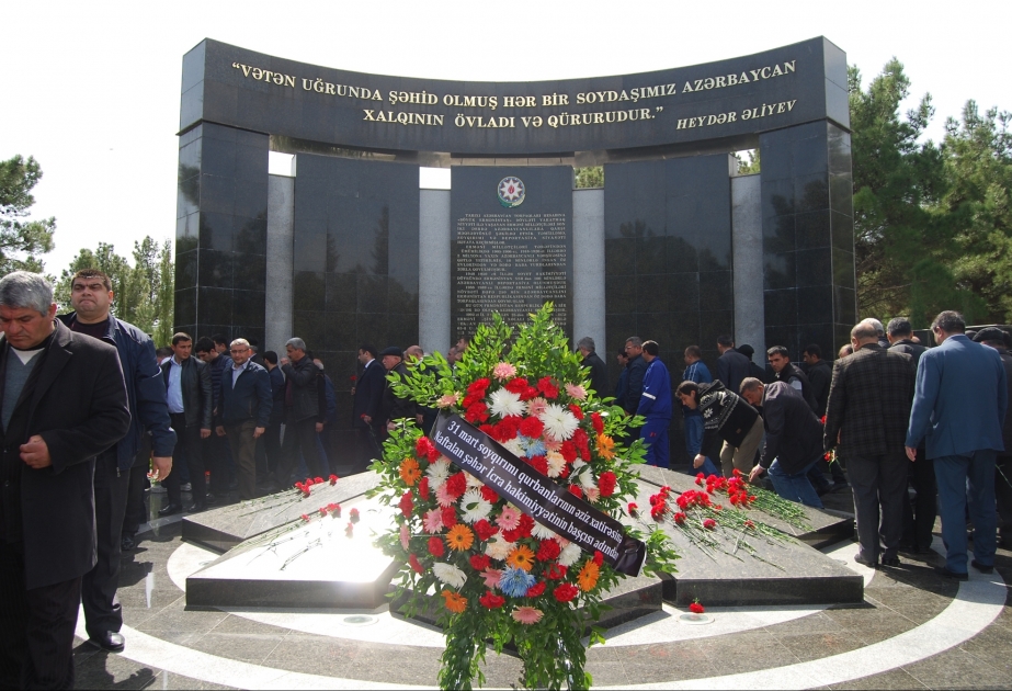 Soyqırımı qurbanlarının xatirəsi Gəncəbasar bölgəsində də anılıb