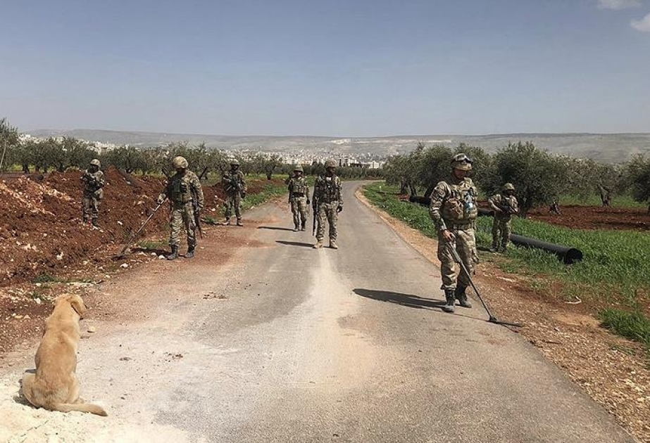 Afrində türkiyəli hərbçilər minaya düşüb