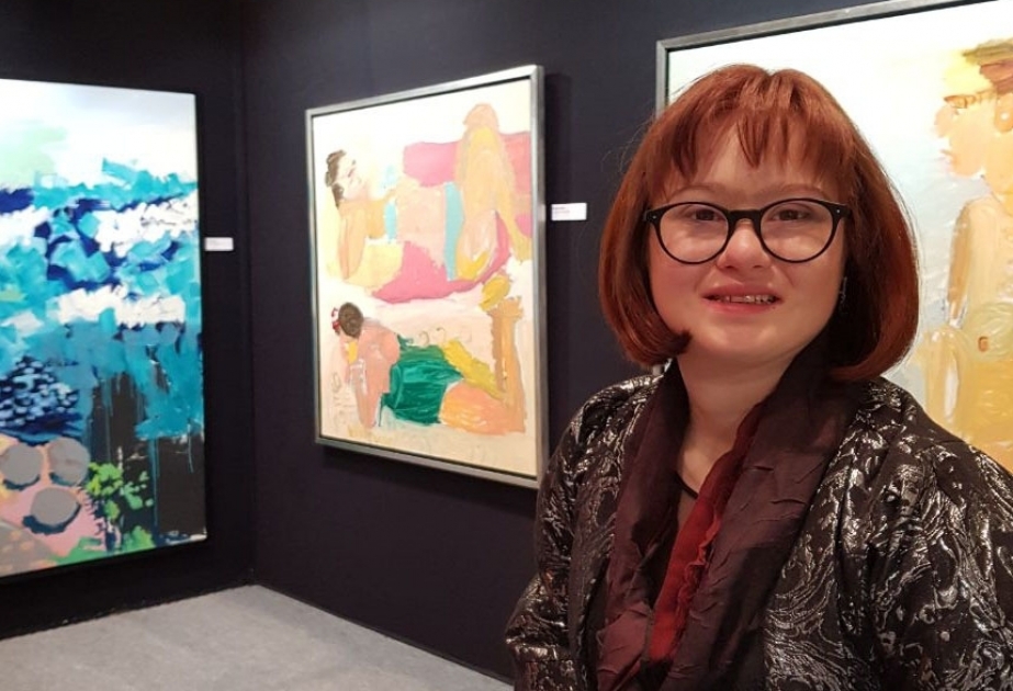 Məryəm Ələkbərlinin əsərləri “Dovil Art Shopping” Festivalında sərgilənir