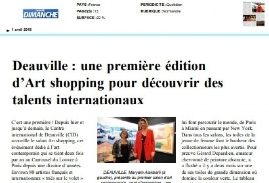 “France3” TV airs reportage about Azerbaijani young artist VIDEO