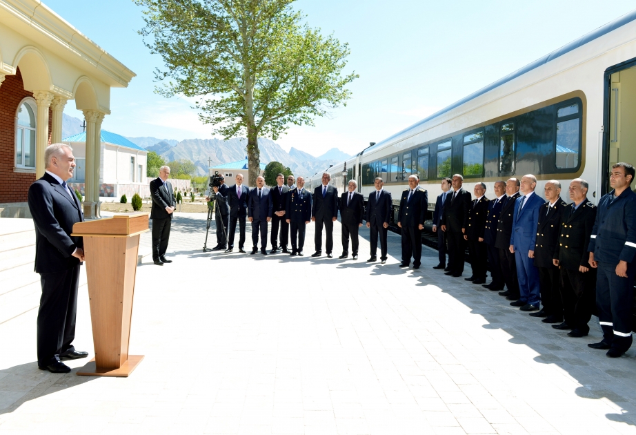Ordubad dəmir yolu stansiyası kompleks quruculuq işlərindən sonra istifadəyə verilib