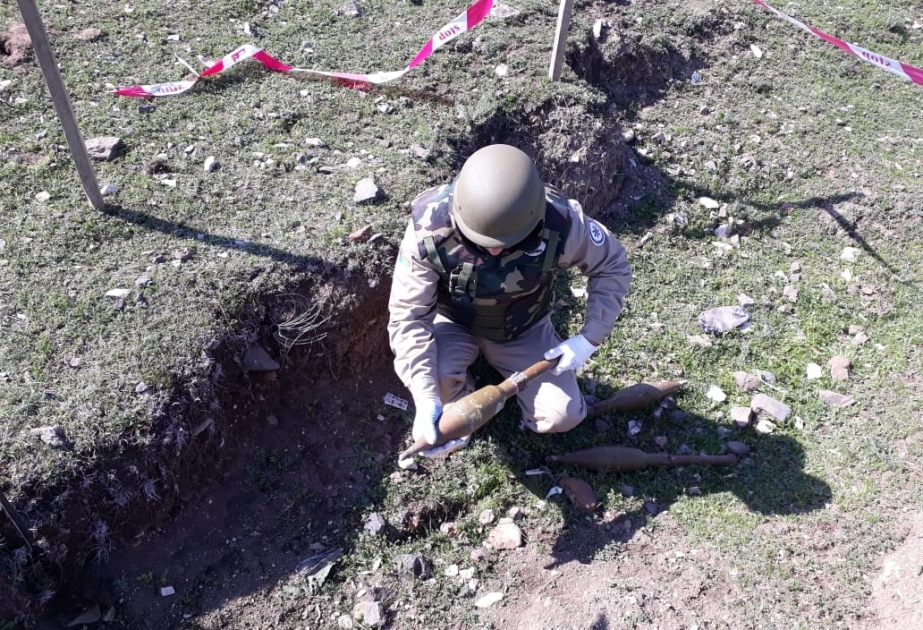 ANAMA Göygöldəki otlaq sahəsinə baxış keçirib, üç mərmi aşkarlayıb