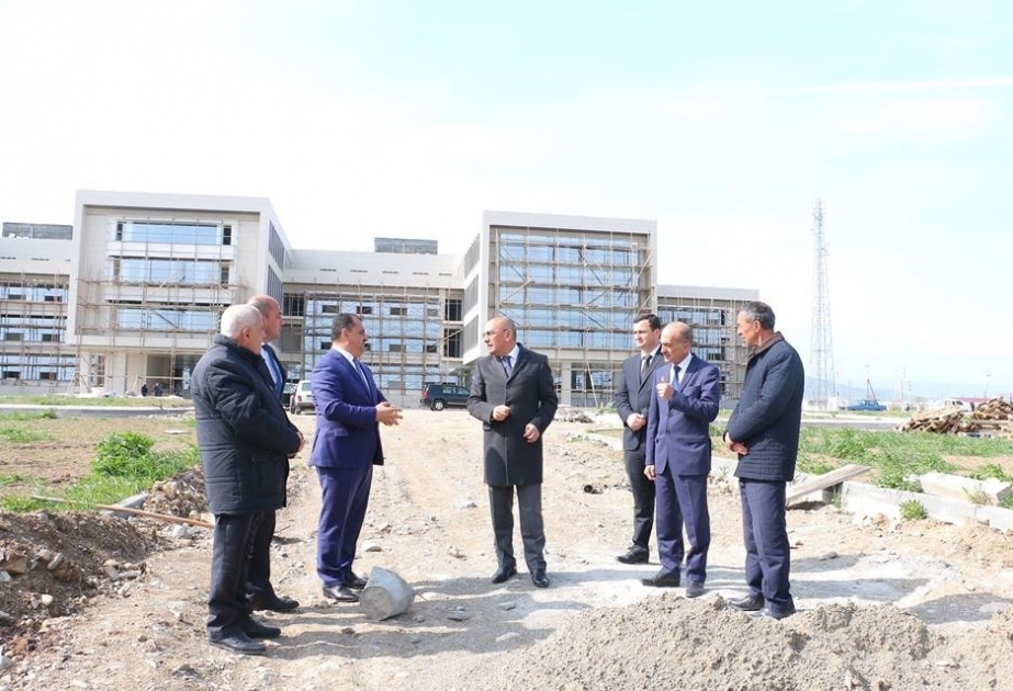 Şəmkirdə inşa olunan mərkəzi xəstəxana binası tezliklə istifadəyə veriləcək