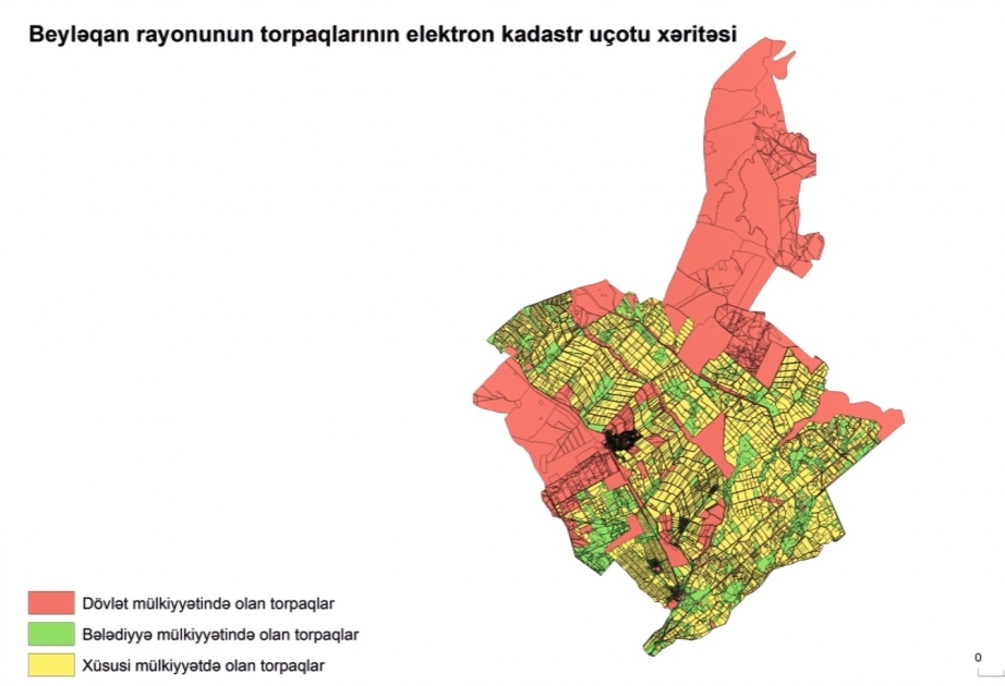 Beyləqan rayonunda torpaqların elektron kadastr uçotu işləri yekunlaşıb