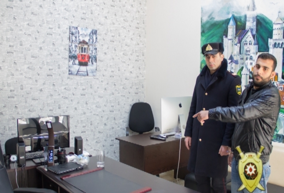 Fotostudiyadan 35 min manatlıq avadanlıq oğurlayan şəxslər saxlanılıblar VİDEO