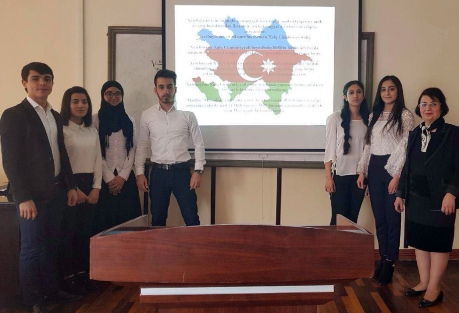 Bakı Dövlət Universitetində tədbir: “Azərbaycan Xalq Cümhuriyyəti dövründə dil problemləri”