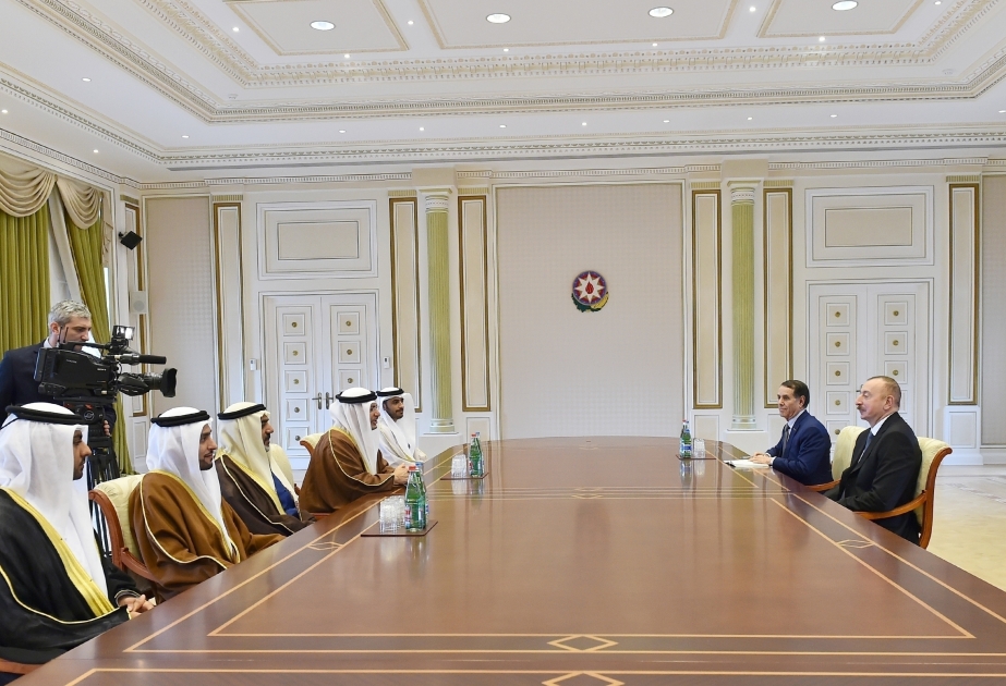 Президент Ильхам Алиев принял делегацию во главе с государственным министром по иностранным делам Объединенных Арабских Эмиратов ОБНОВЛЕНО ВИДЕО
