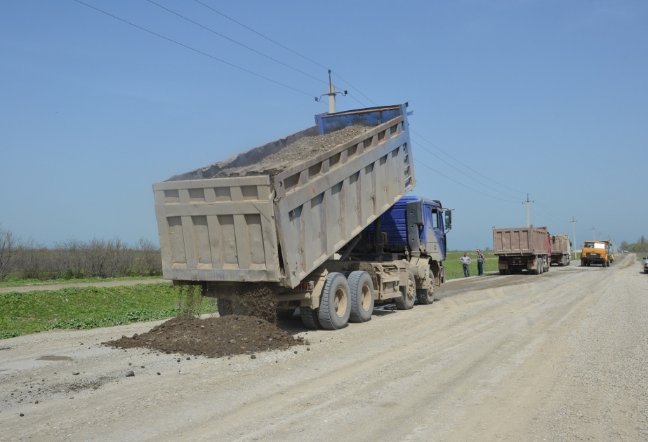 Kürdəmirdə 37,2 kilometrlik avtomobil yolu yenidən qurulur