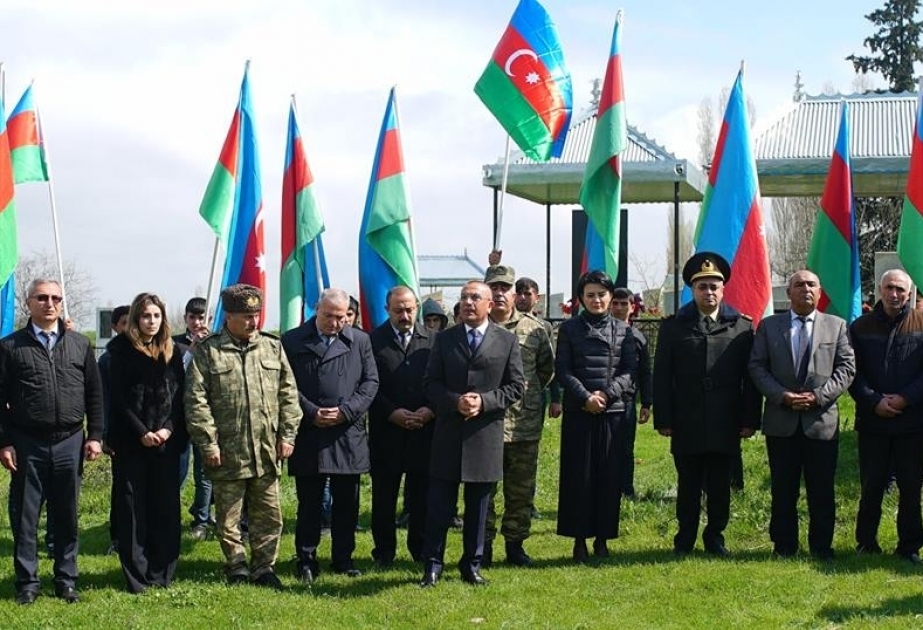 Şəmkirdə Aprel şəhidi Nurlan Qasımovun xatirəsi anılıb