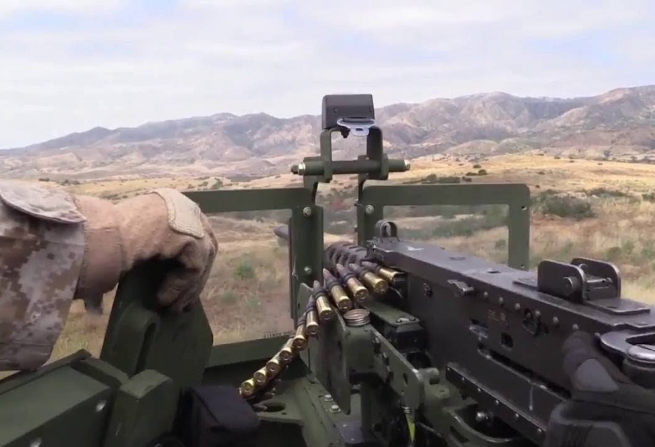 Ermənistan ordusu iriçaplı pulemyotlardan istifadə edərək atəşkəs rejimini 93 dəfə pozub VİDEO