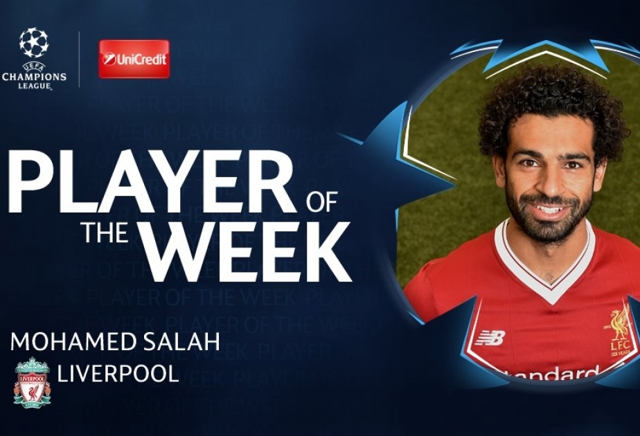 Məhəmməd Salah Çempionlar Liqasında həftənin oyunçusu seçilib