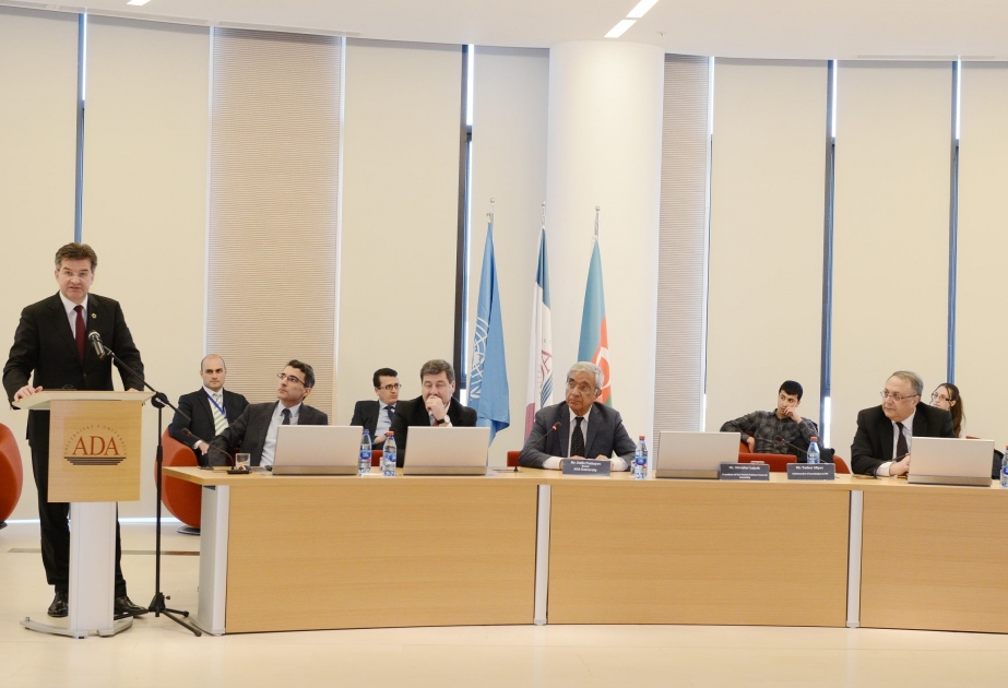 UN General Assembly President gives lecture at ADA University