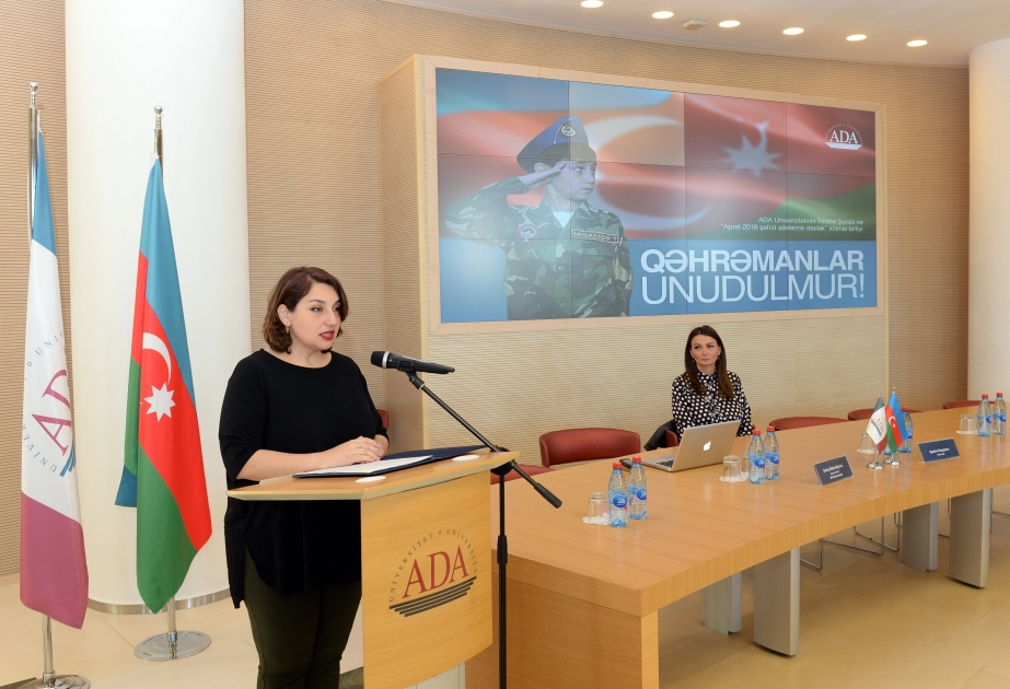 “ADA” Universitetində kəşfiyyatçı zabitin döyüş yolu xatırlanıb