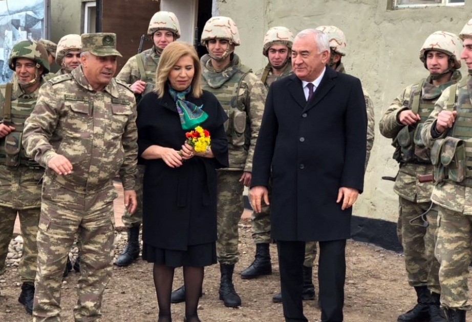 Milli Məclisin sədr müavini Bahar Muradova Lələtəpədə hərbi qulluqçularla görüşüb