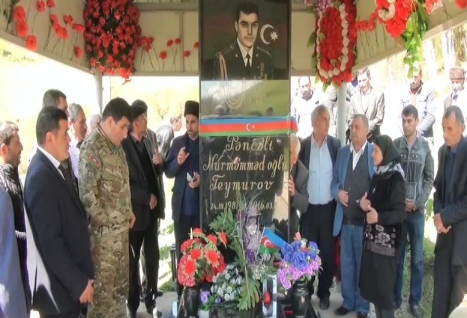 Astarada Aprel şəhidi Pəncəli Teymurovun xatirəsi yad olunub VİDEO