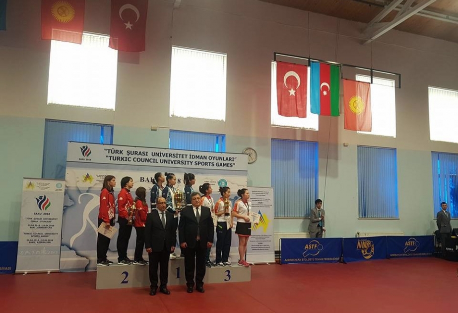 Qadınlardan ibarət stolüstü tennis üzrə Azərbaycan komandası Türk Şurası İdman Oyunlarının qalibi olub