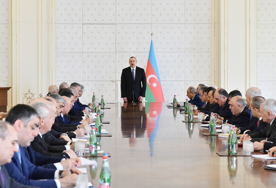 President Ilham Aliyev chaired Cabinet meeting on results of first quarter of 2018 and future tasks VIDEO