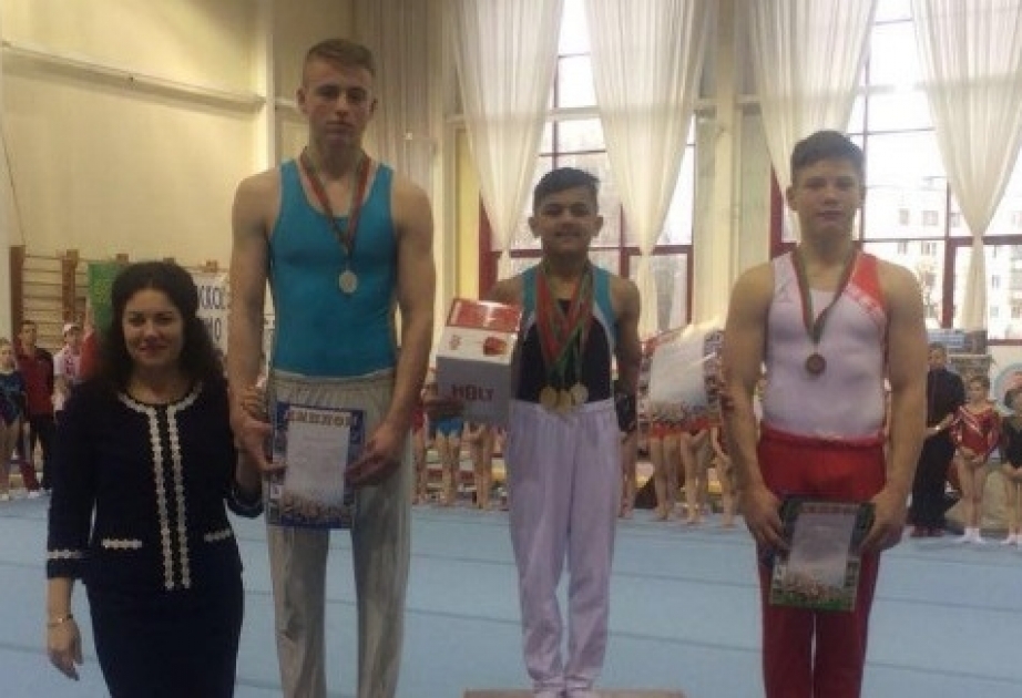 Kişi gimnastlarımız beynəlxalq turnirdə beş medal qazanıblar