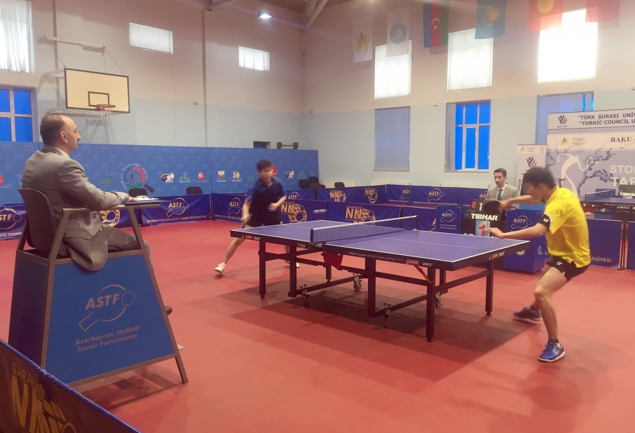 Birinci Türk Universiadasında stolüstü tennis yarışları başa çatıb