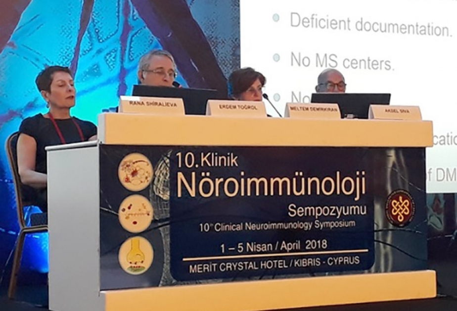 Beynəlxalq klinik neyroimmunoloji simpoziumda azərbaycanlı professor məruzə edib
