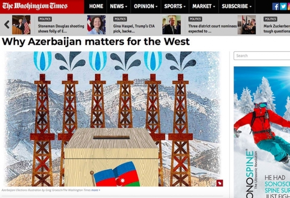 Washington Times: “Почему Азербайджан представляет важность для Запада”