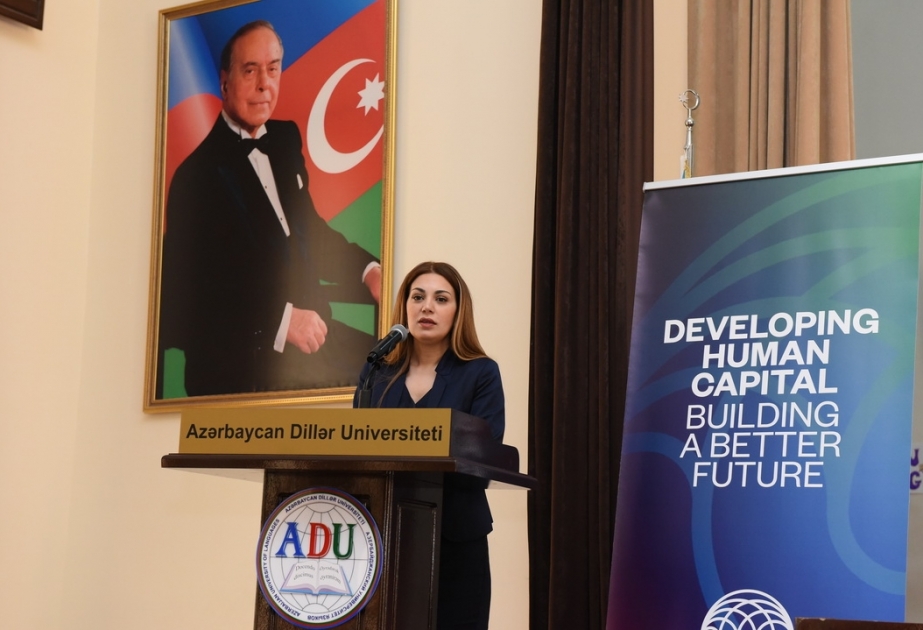 Azərbaycan Dillər Universitetində “Bakı Ekspo 2025” layihəsinin təqdimatı olub