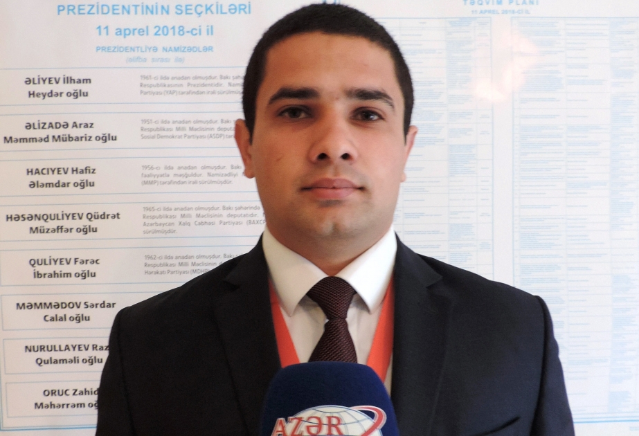 Ana Vətən Partiyasının nümayəndəsi: Seçicilərin öz iradələrini azad şəkildə ifadə etmələri üçün lazımi şərait yaradılıb