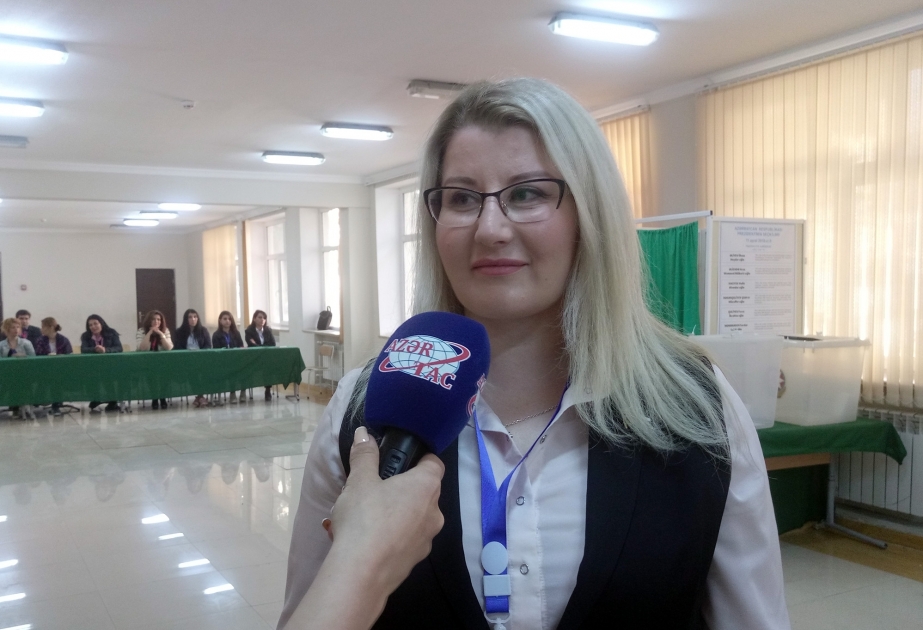 Yelena Strokova: Prezident seçkilərinin keçirilməsi ilə bağlı bütün tədbirlər yüksək səviyyədə təşkil edilib