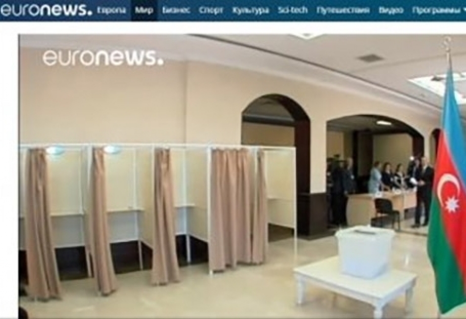 Euronews highlights presidential election in Azerbaijan