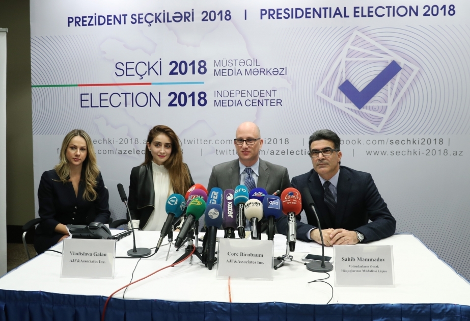 ABŞ-ın “Artur Filkenşteyn və Assosiasiya” şirkətinin keçirdiyi “exit-poll”un nəticələrinə görə İlham Əliyev 85,57 faiz səs toplayıb VİDEO