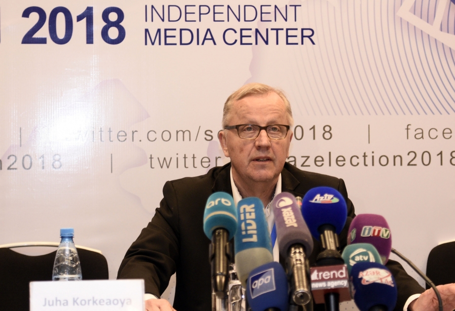 Finlandiyalı müşahidəçilər qrupu: Prezident seçkiləri şəffaf və ədalətli şəkildə keçib