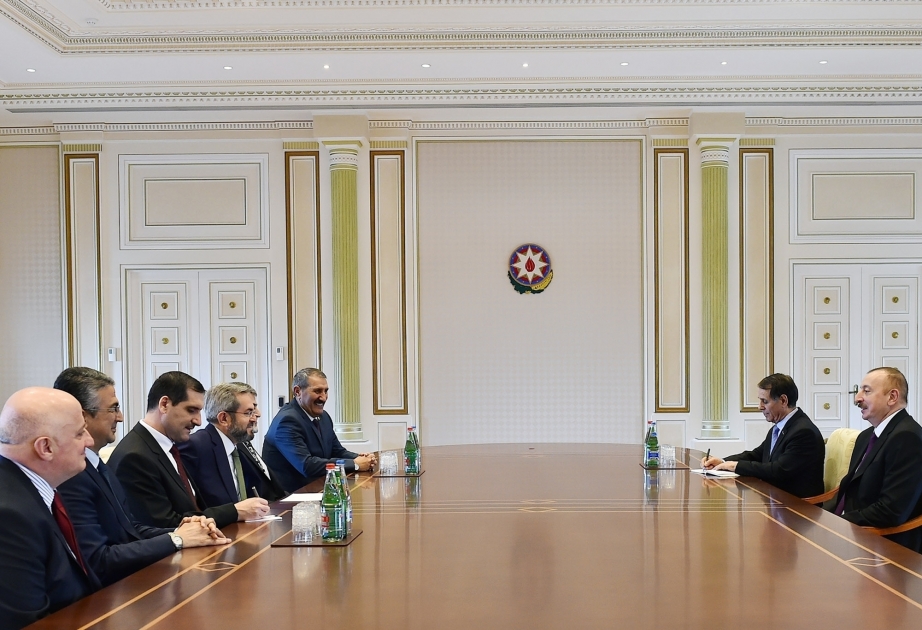 Президент Ильхам Алиев принял делегацию во главе с сопредседателем межпарламентской группы дружбы Турция-Азербайджан ОБНОВЛЕНО ВИДЕО
