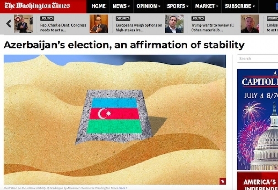 The Washington Times: Azerbaijan’s election, an affirmation of stability