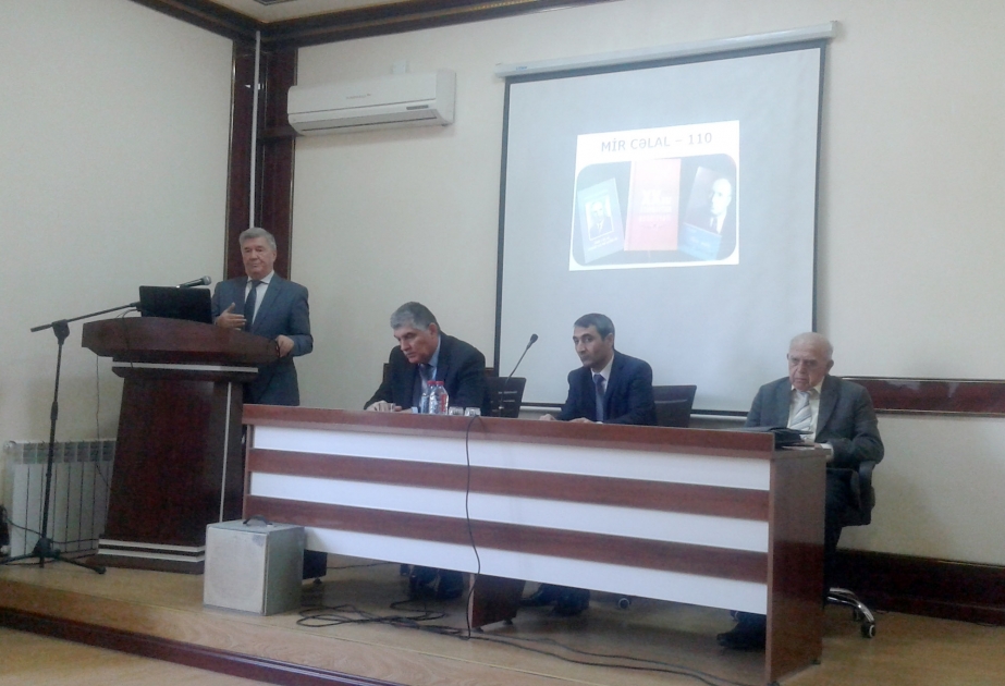 Bakı Dövlət Universitetində Mir Cəlal Paşayevə həsr edilən kitabların təqdimatı olub