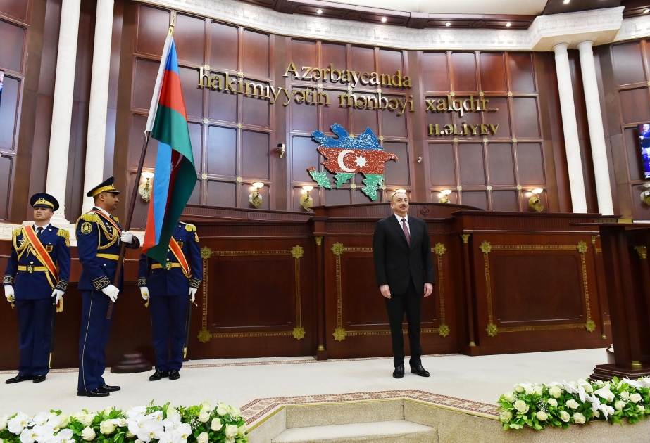 Feierliche Inauguration von Präsident der Republik Aserbaidschan Ilham Aliyev VIDEO