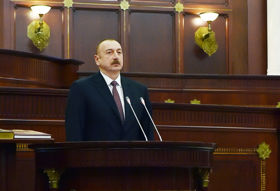 Azərbaycan Prezidenti: Cocuq Mərcanlı qəsəbəsi bizim dirçəliş rəmzimizə çevrilib