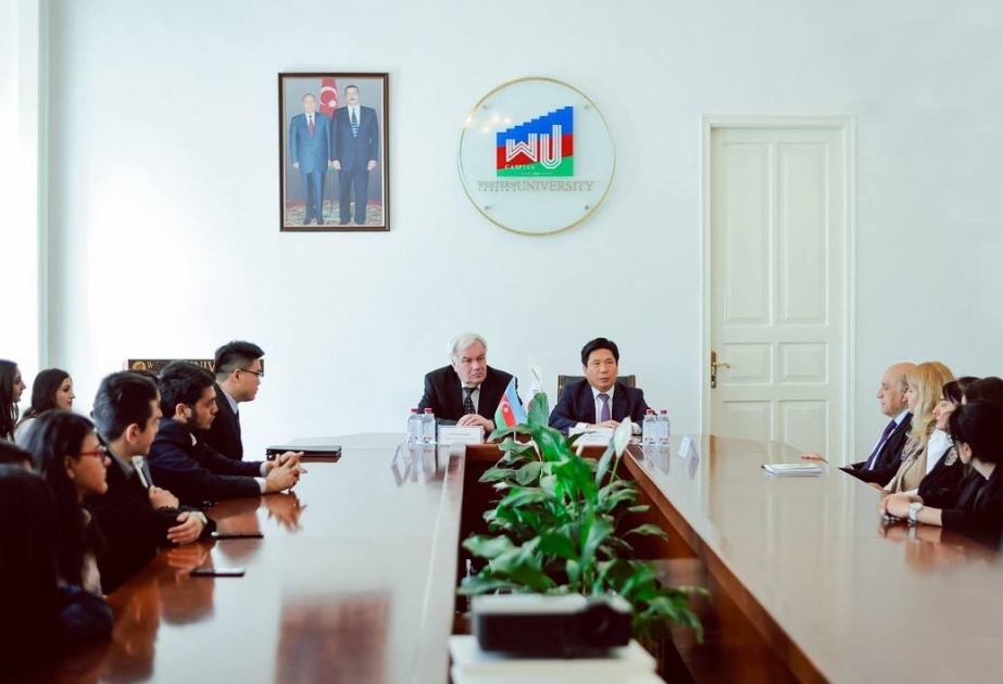 Koreyanın səfiri Qərbi Kaspi Universitetində