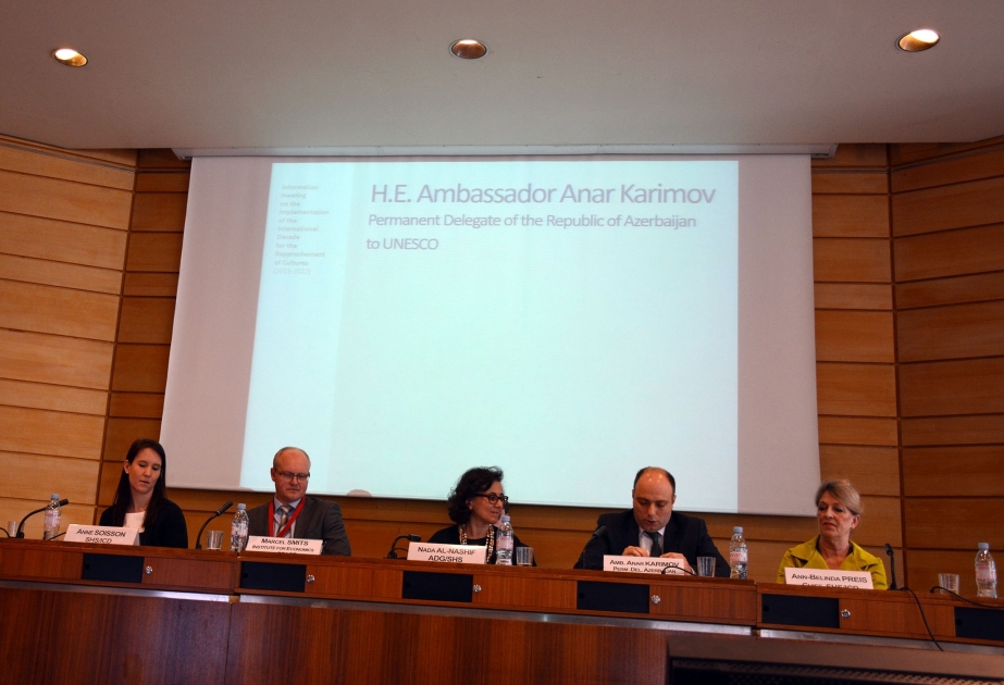 UNESCO-da Azərbaycanın mədəniyyətlərarası dialoqa töhfələrindən danışılıb
