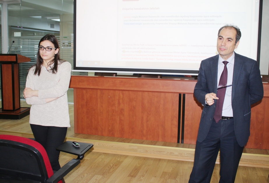 Azərbaycan Universitetində antiplagiat proqramının təqdimatı olub