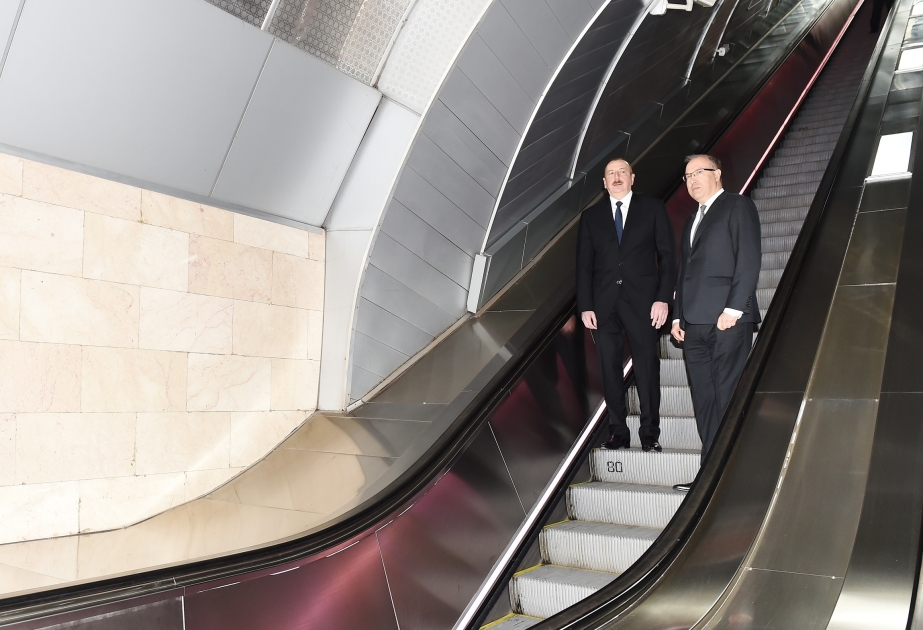 President Ilham Aliyev viewed newly-delivered metro trains VIDEO