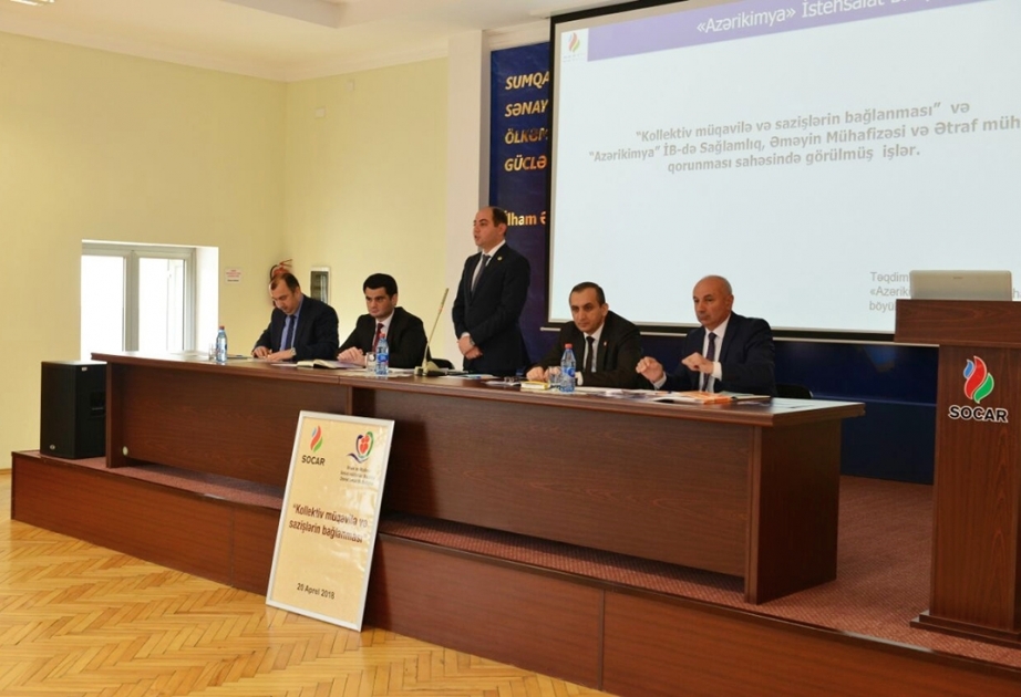 Sumqayıtda kollektiv müqavilə və sazişlərin bağlanması mövzusunda seminar-müşavirə olub