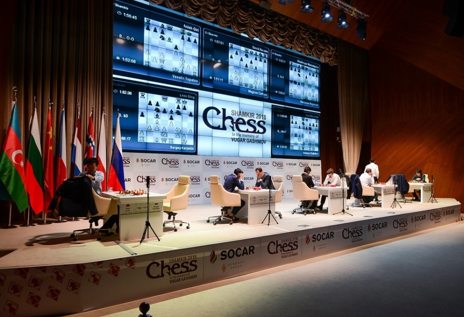 “Shamkir Chess-2018”: İkinci turun partiyaları heçə-heçə ilə başa çatıb