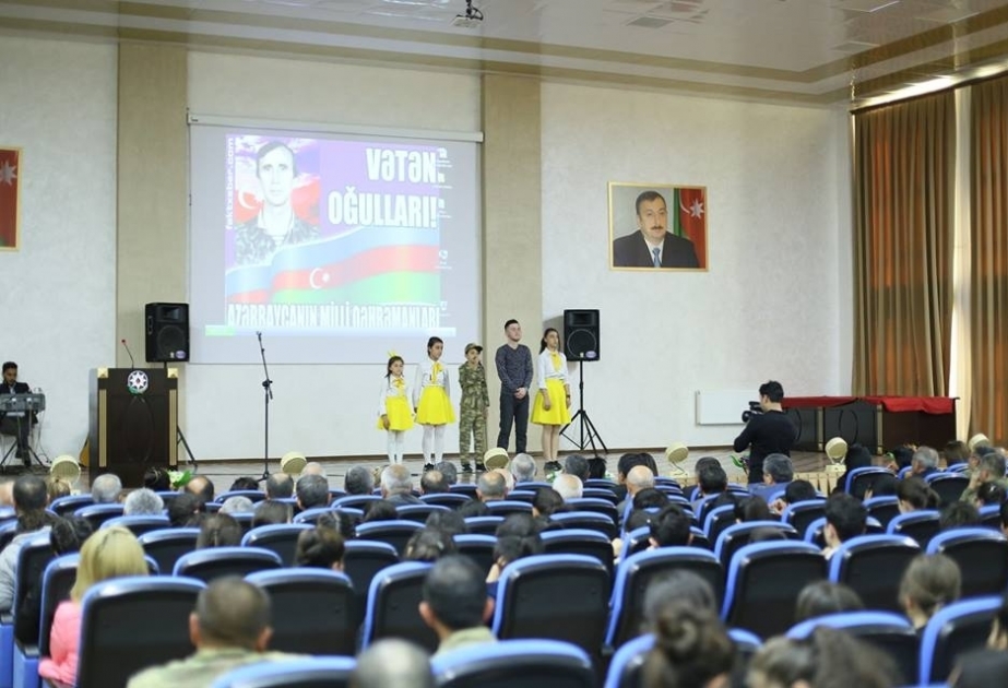 Şəmkirdə Azərbaycanın Milli Qəhrəmanı İsgəndər Aznaurovun xatirəsi anılıb