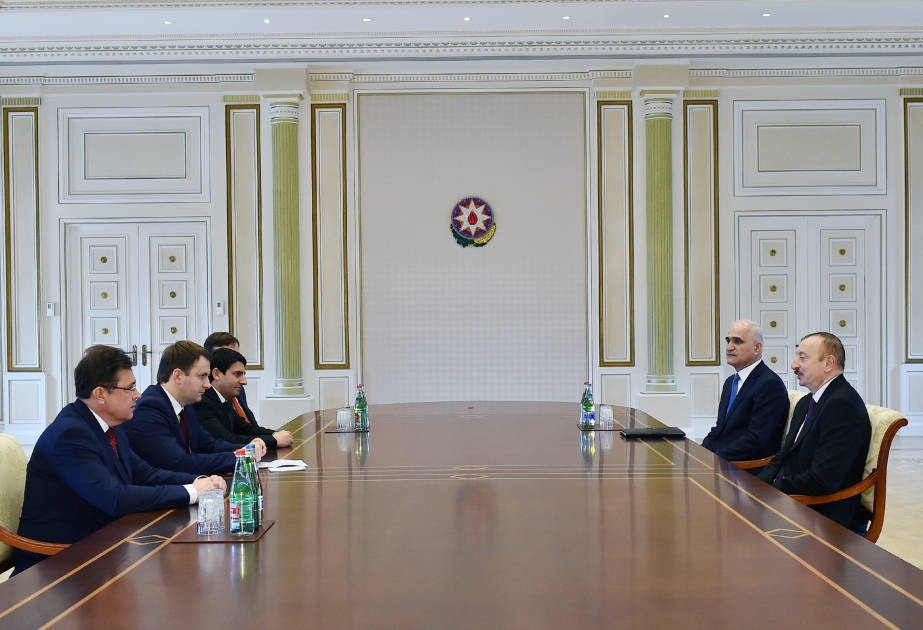 President Ilham Aliyev received Russian minister of economic development VIDEO