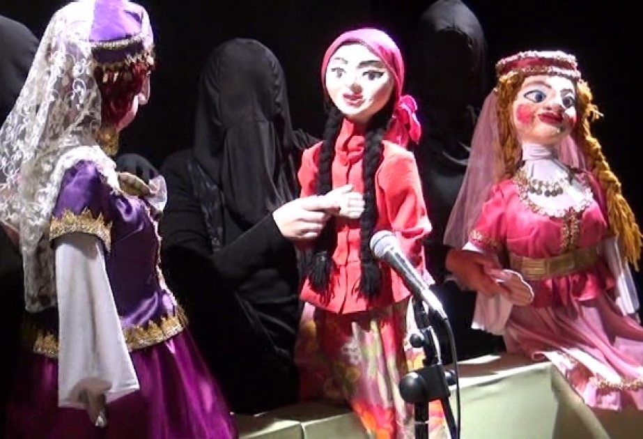 Salyan Dövlət Kukla Teatrı “Göyçək Fatma”nı balaca tamaşaçılara təqdim edib