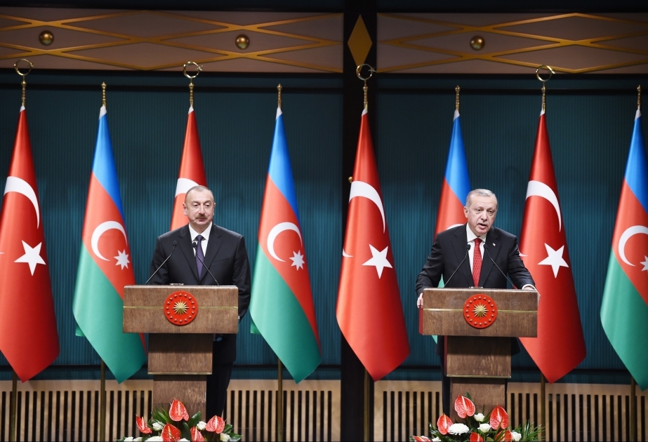 Azərbaycan və Türkiyə prezidentləri mətbuata bəyanatlarla çıxış ediblər YENİLƏNİB VİDEO