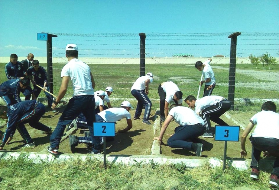 “Sərhəd” hərbi-idman oyununun Naxçıvan şəhər mərhələsinə yekun vurulub